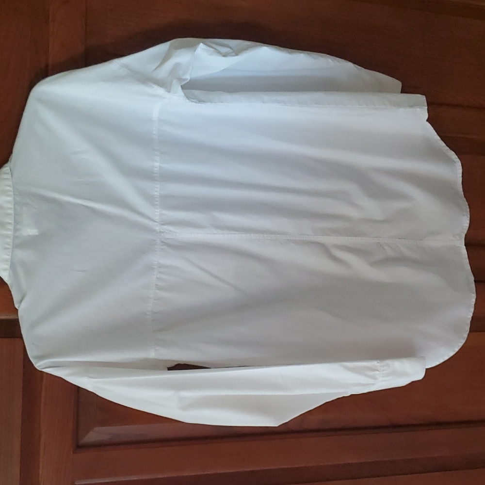 Classic oversized white button-down shirt - Picture 4 of 4